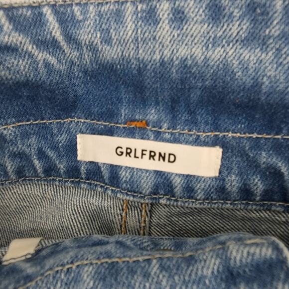 GRLFRND Tie Belted Waist Button Fly Brynn Shorts In Perfect Ten Size 26 - Picture 3 of 7